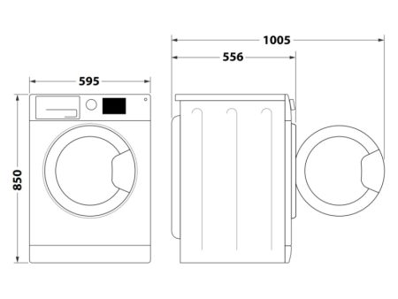 INDESIT Washing Machine BWE 71295X WSV EE, 7 kg, 1200rpm, Energy class B, Depth 57.5cm, White For Sale