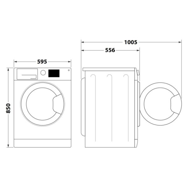 INDESIT Washing Machine BWE 71295X WSV EE, 7 kg, 1200rpm, Energy class B, Depth 57.5cm, White For Sale