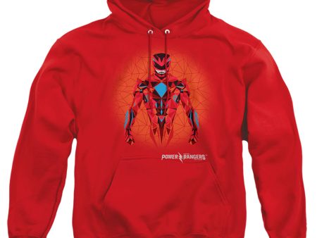 POWER RANGERS : RED POWER RANGER GRAPHIC ADULT PULL OVER HOODIE Red 3X For Cheap