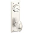 Emtek 8081HERLH Passage Double Keyed , Sideplate Locksets Quincy 3-5 8  Center to Center Keyed , Hermes Lever , LH For Discount