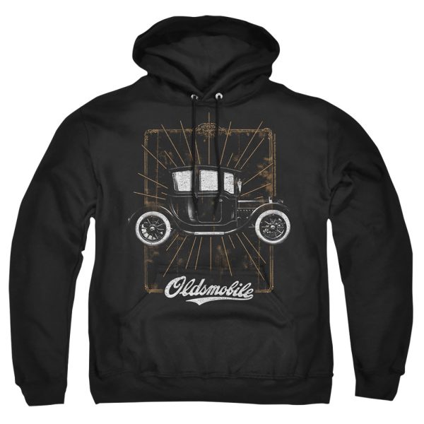 OLDSMOBILE : 1912 DEFENDER ADULT PULL OVER HOODIE Black MD Supply