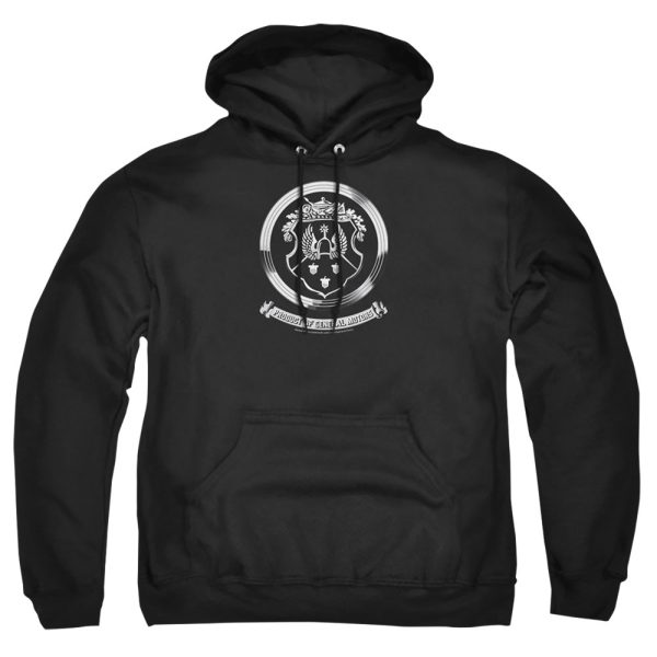 OLDSMOBILE : 1930S CREST EMBLEM ADULT PULL OVER HOODIE Black 3X Online now